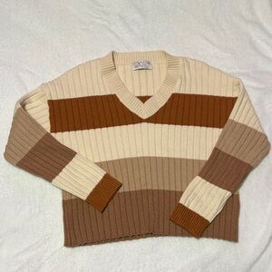Poof Apparel Ribbed Knit Sweater